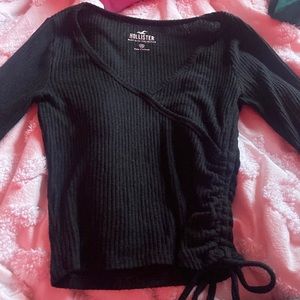 Hollister black ballet top